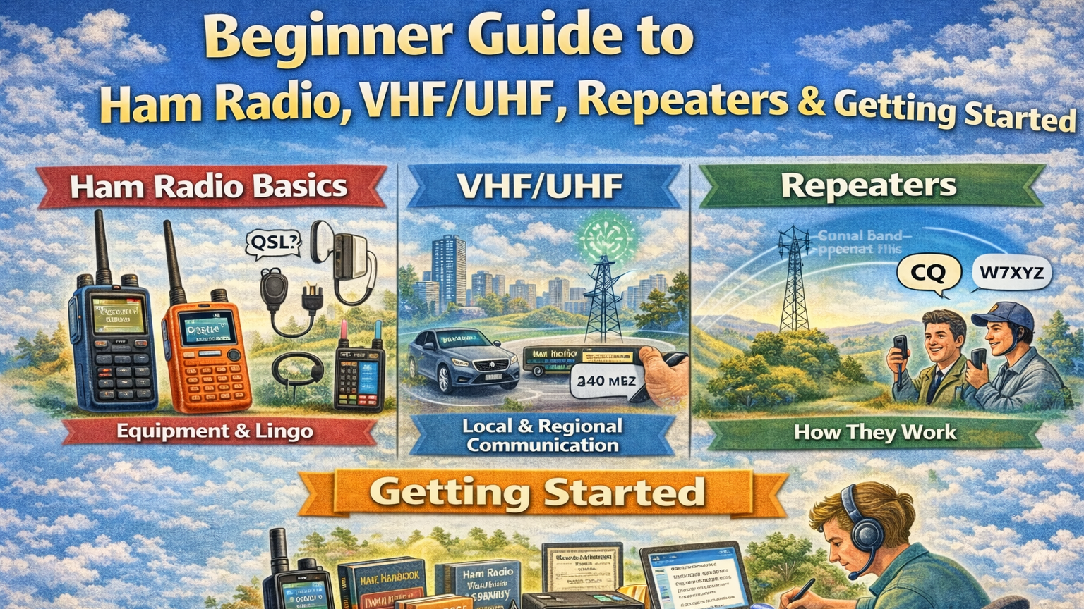 Beginner Guid to Ham Radio and VHF/VHF