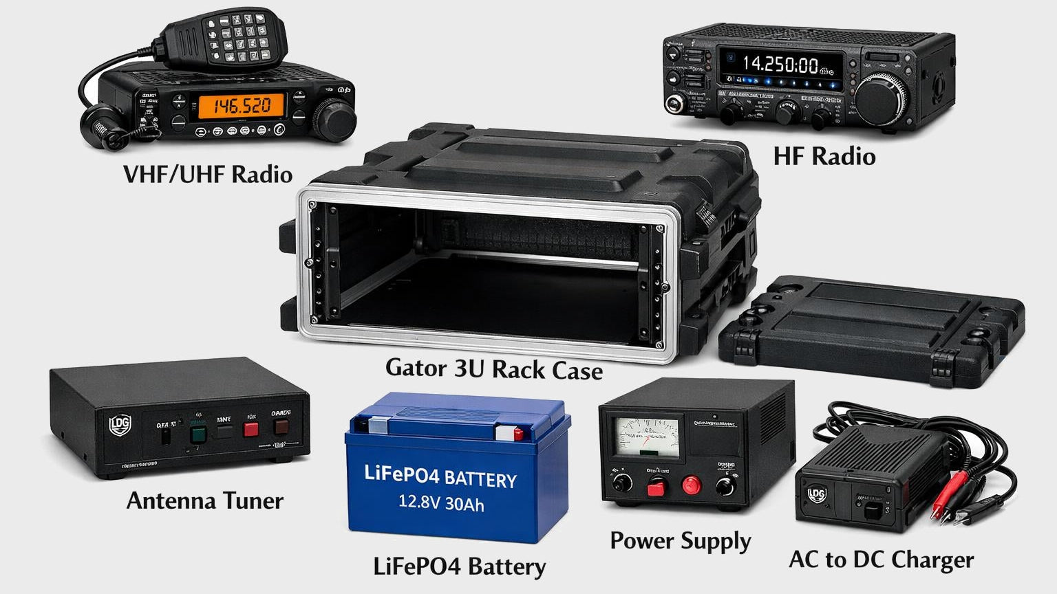 Key Components Ham Radio Go Box